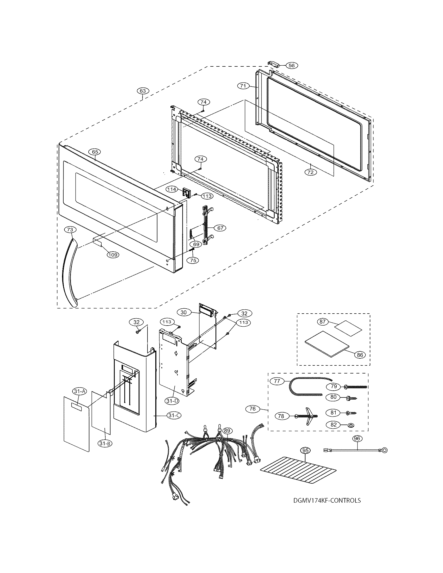 CONTROL PANEL/DOOR/MISC