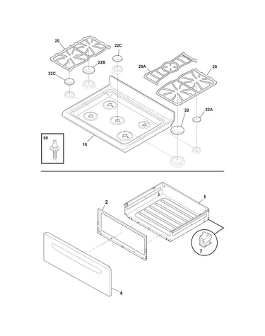 Top/drawer