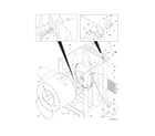 Frigidaire FEQ1452CKS0 cabinet/drum diagram