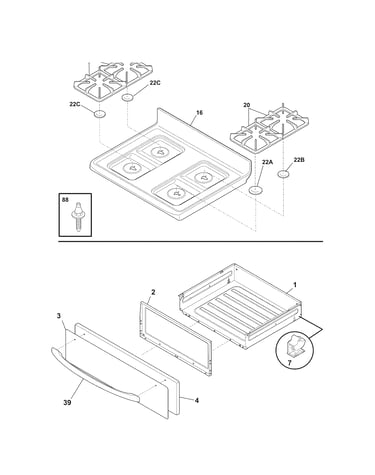 Top/drawer
