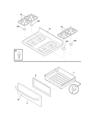 Top/drawer