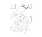 Frigidaire GLEH1642FS3 lower cabinet/top diagram