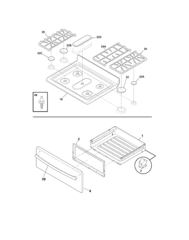 Top/drawer