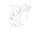 Kenmore 41797812704 upper cabinet/drum heater diagram
