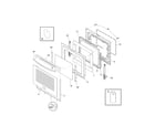 Frigidaire CGEF3055KBA door diagram