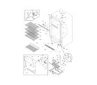 Frigidaire FRU17B2JW18 cabinet diagram