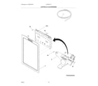 Electrolux EW23BC71IW0 controls & ice dispenser diagram