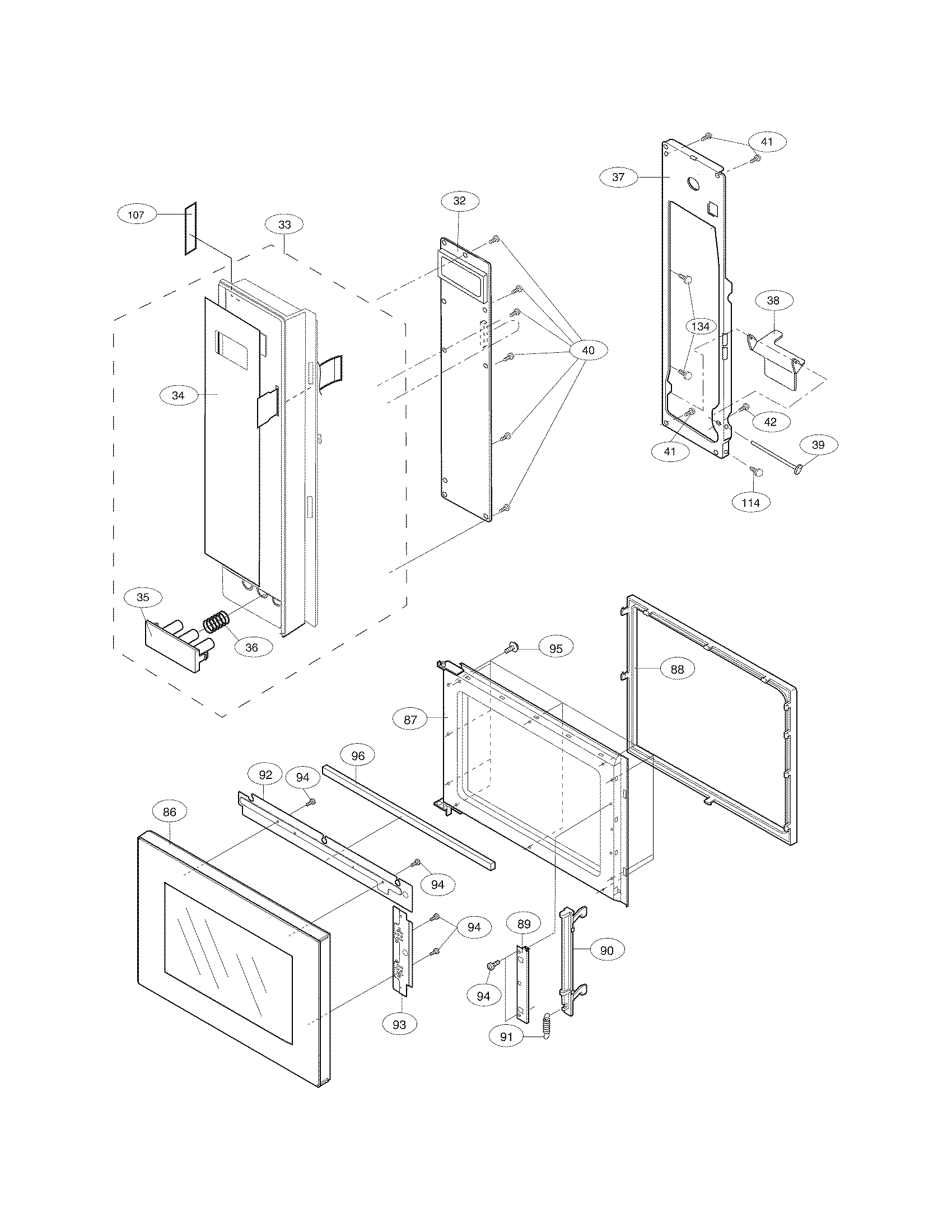 CONTROL PANEL/DOOR/MISC