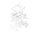 Frigidaire CFEF364HSE top/drawer diagram