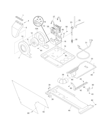 Motor/blower/belt