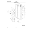 Frigidaire FSC23R5DSBL refrigerator door diagram