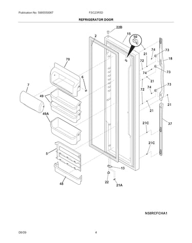 Refrigerator door