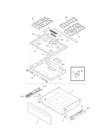 Top/drawer