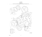 Kenmore 41740412702 motor/tub diagram