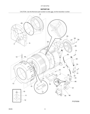Motor/tub