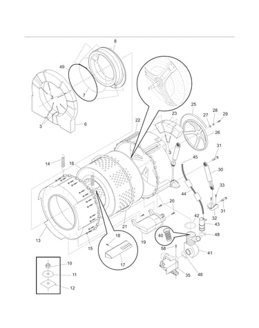 Motor/tub