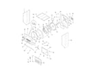 Frigidaire GLEH1642FS4 upper cabinet/drum heater diagram