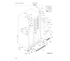 Frigidaire FRS6KR5JSB6 cabinet diagram