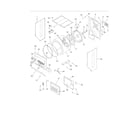 Frigidaire GCET1031FS4 upper cabinet/drum heater diagram