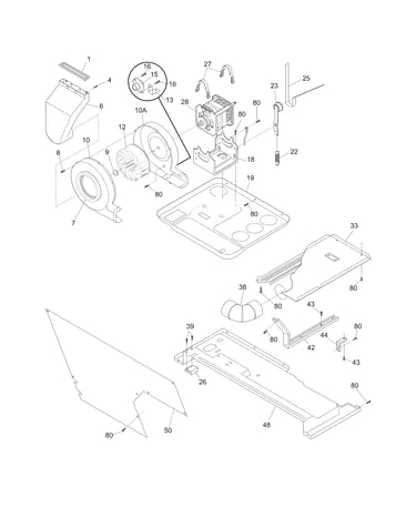 Motor/blower/belt
