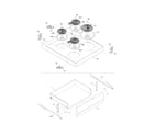 Frigidaire CFEF257CS5 top/drawer diagram