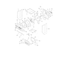 White-Westinghouse SWXG831HS4 upper cabinet/drum heater diagram