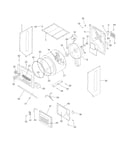 Upper cabinet/drum heater