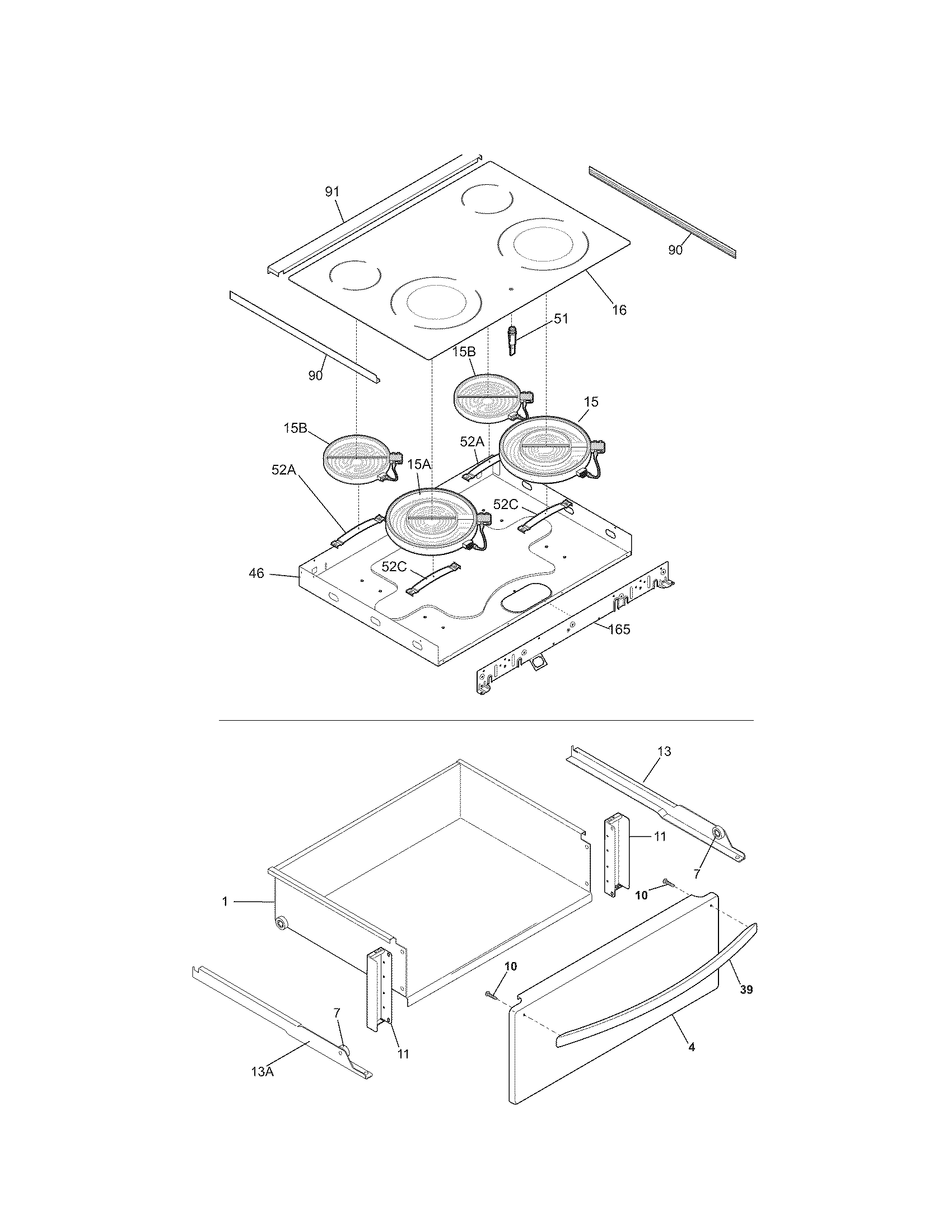 Top/drawer