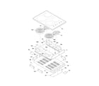 Kenmore 79042734404 main top/surface units diagram