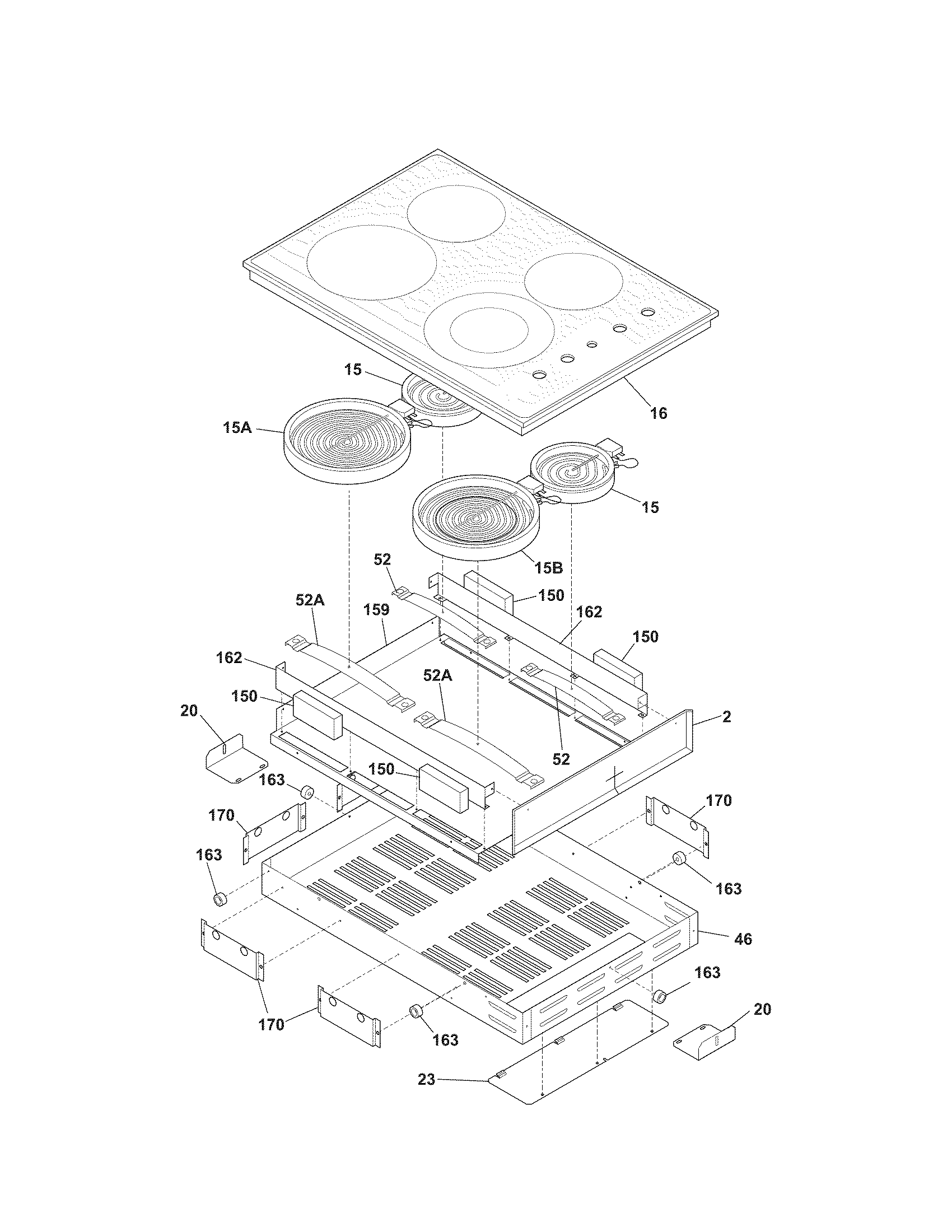 Main top/surface units
