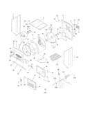Upper cabinet/drum heater
