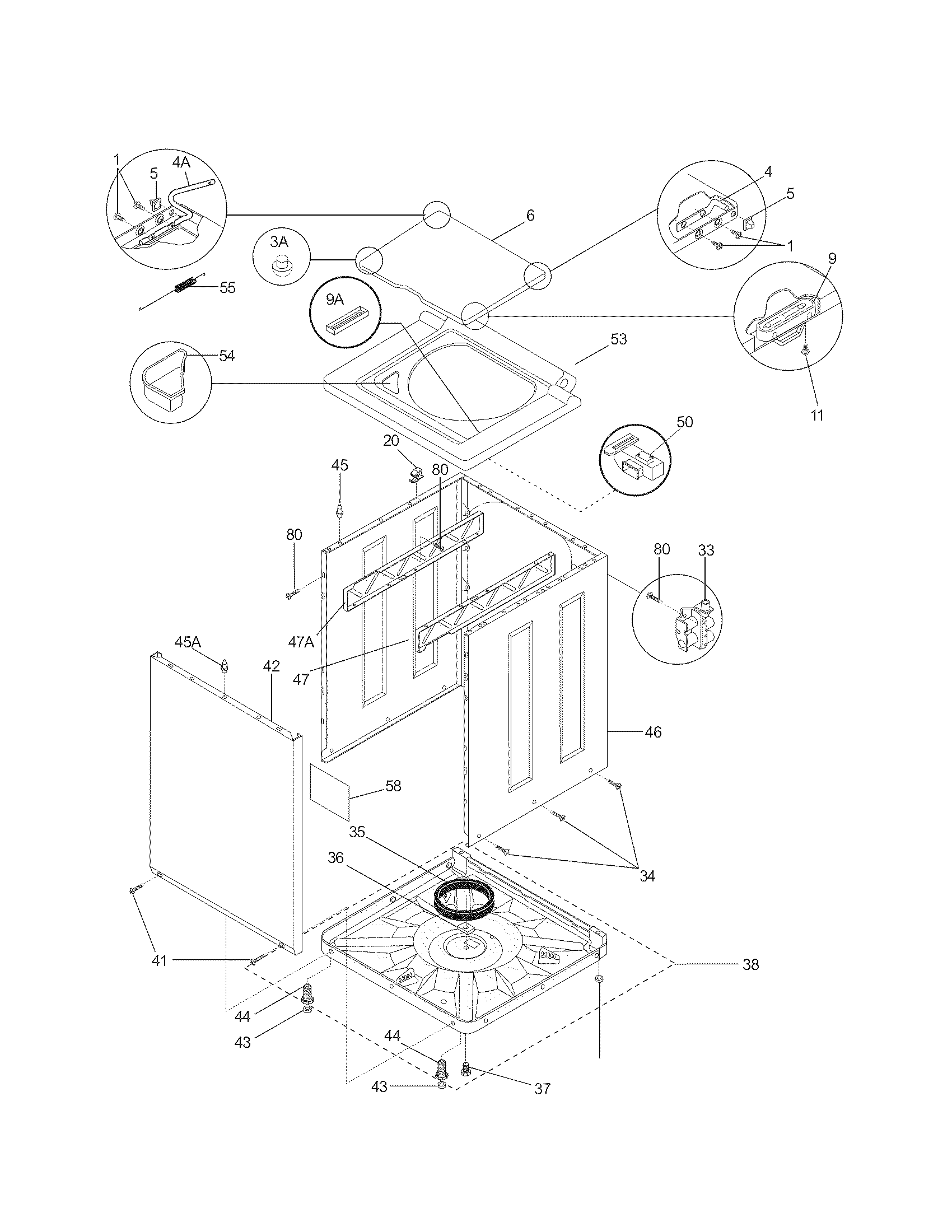 Lower cabinet/top