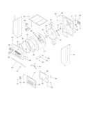 Upper cabinet/drum heater