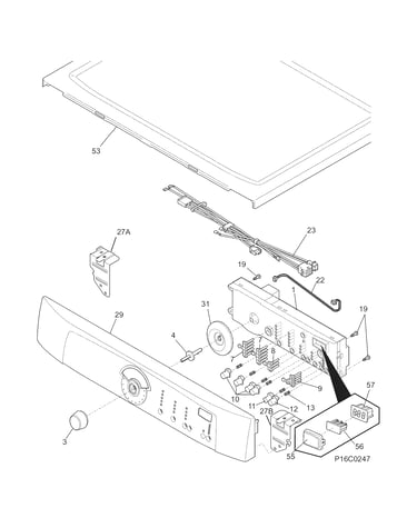Controls/top panel