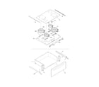 Frigidaire CFES365ES6 top/drawer diagram