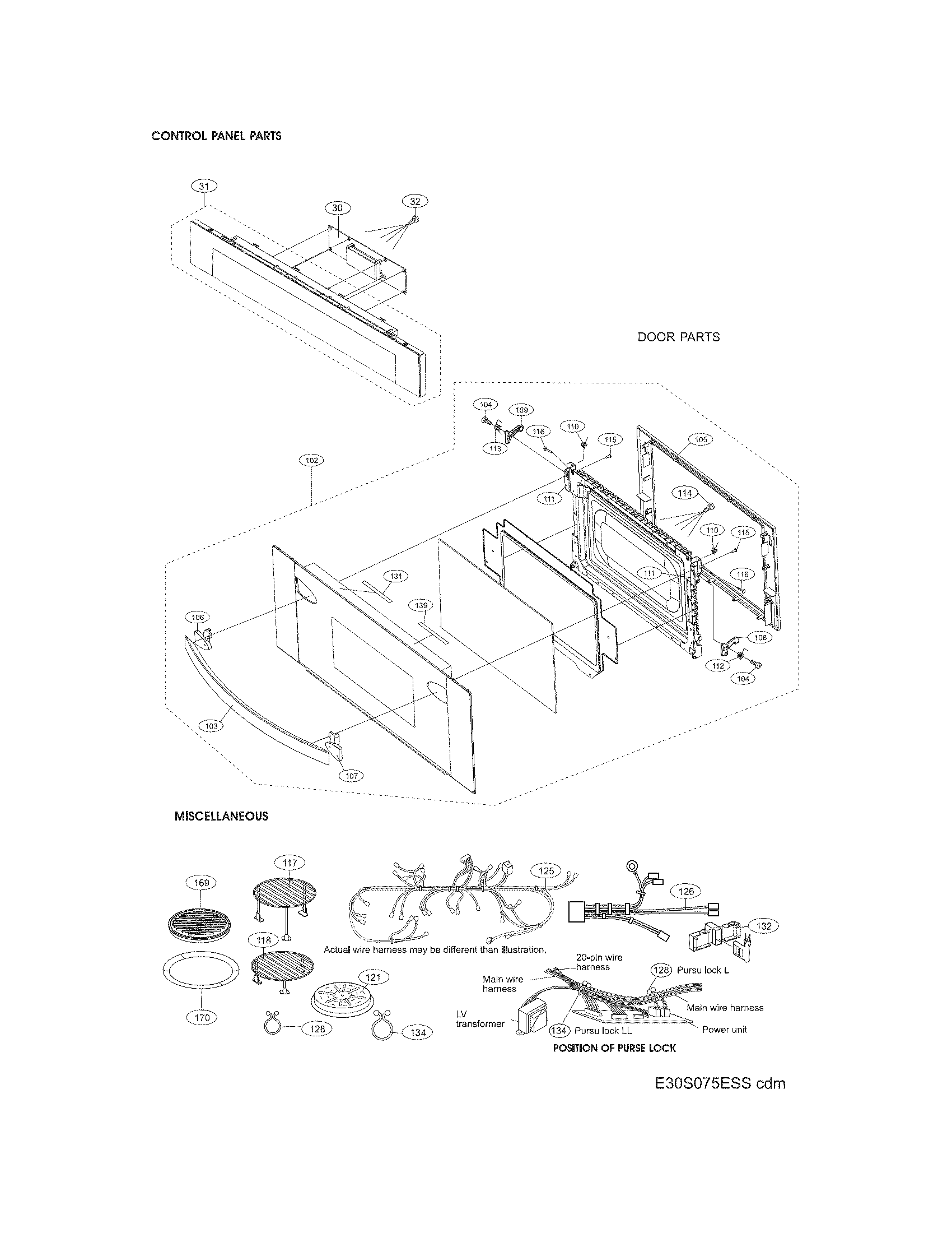 Control panel/door/misc