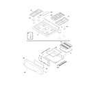 Frigidaire FGF348KCD top/drawer diagram
