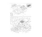 Frigidaire FGGF305MKFB top/drawer diagram