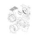 Electrolux EIMED55IMB0 front panel/lint filter diagram