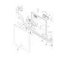 Frigidaire FGBD2431KW1 door diagram