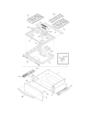 Top/drawer