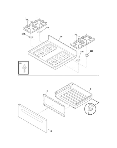 Top/drawer