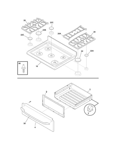 Top/drawer