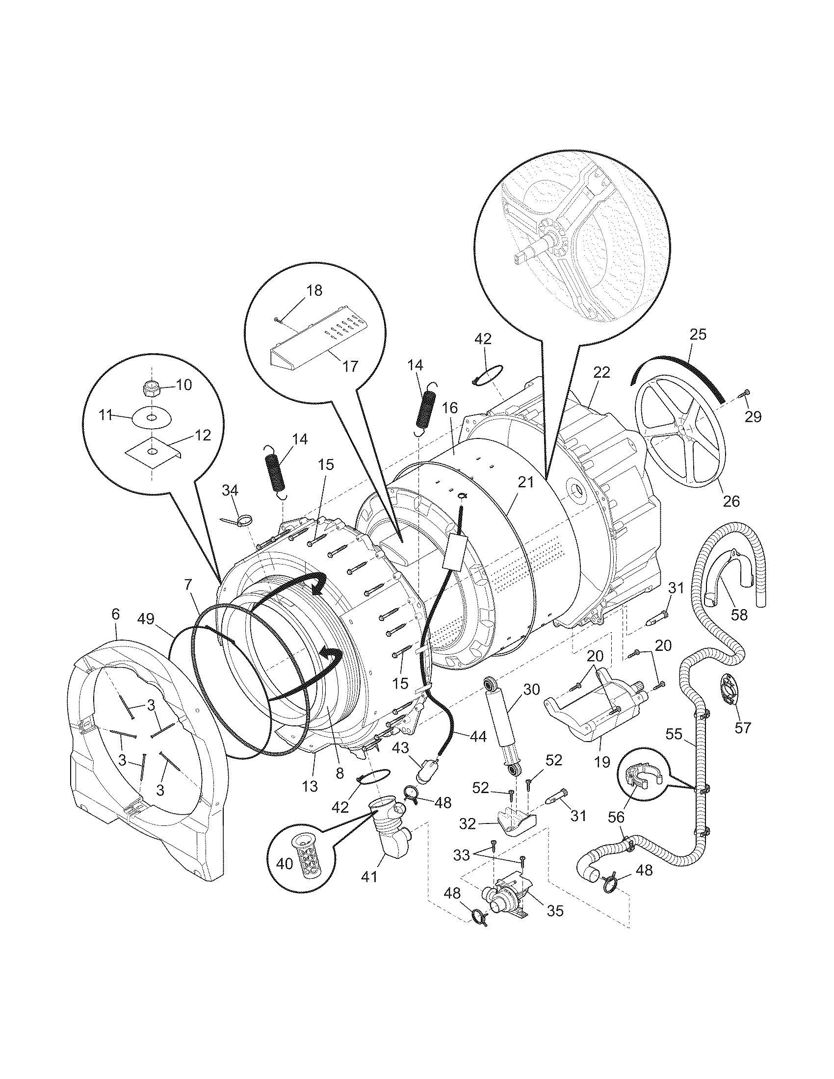 Motor/tub