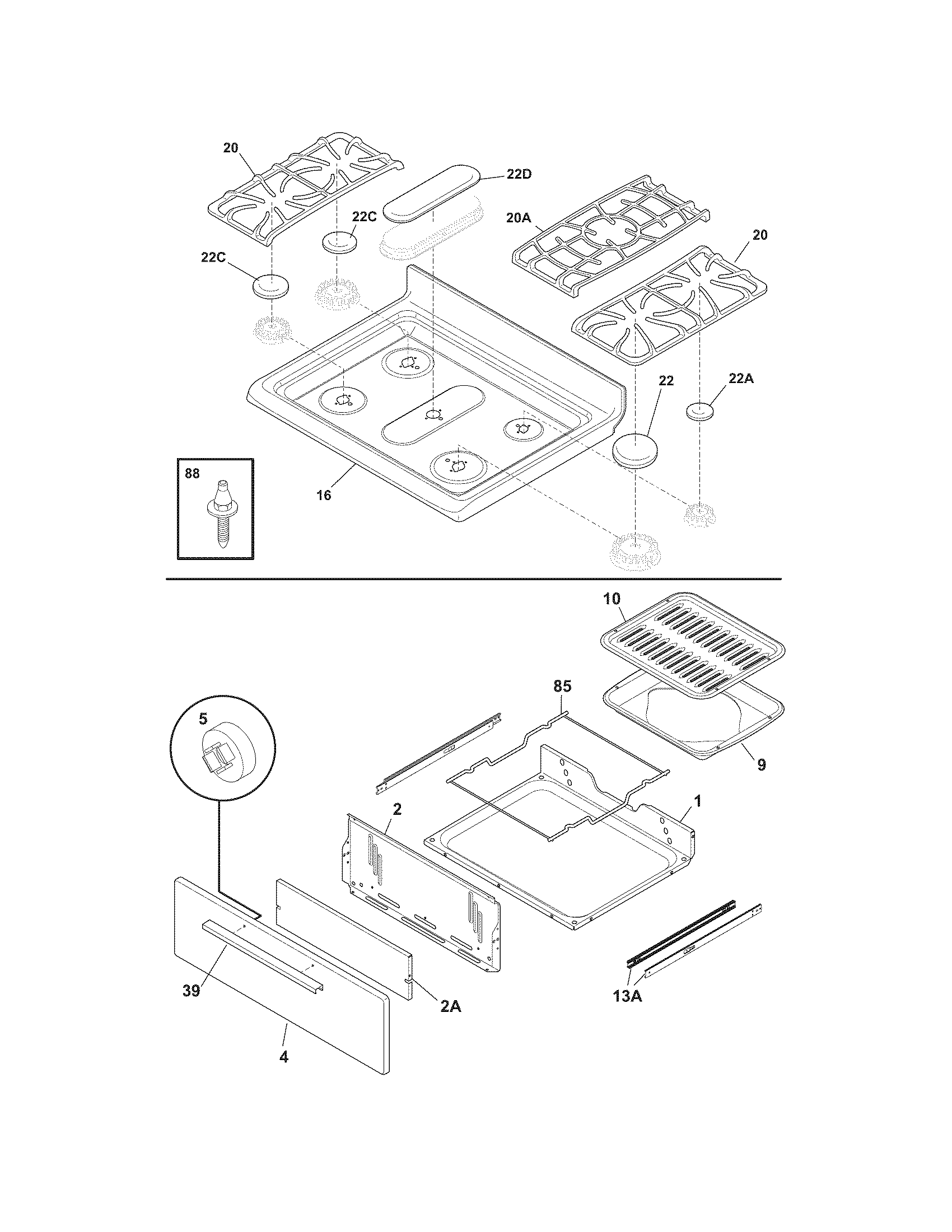 Top/drawer