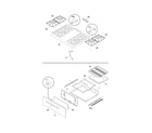 Frigidaire FGF316DQH top/drawer diagram