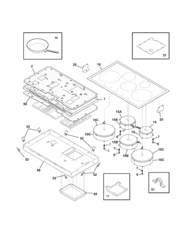 Main top/surface units