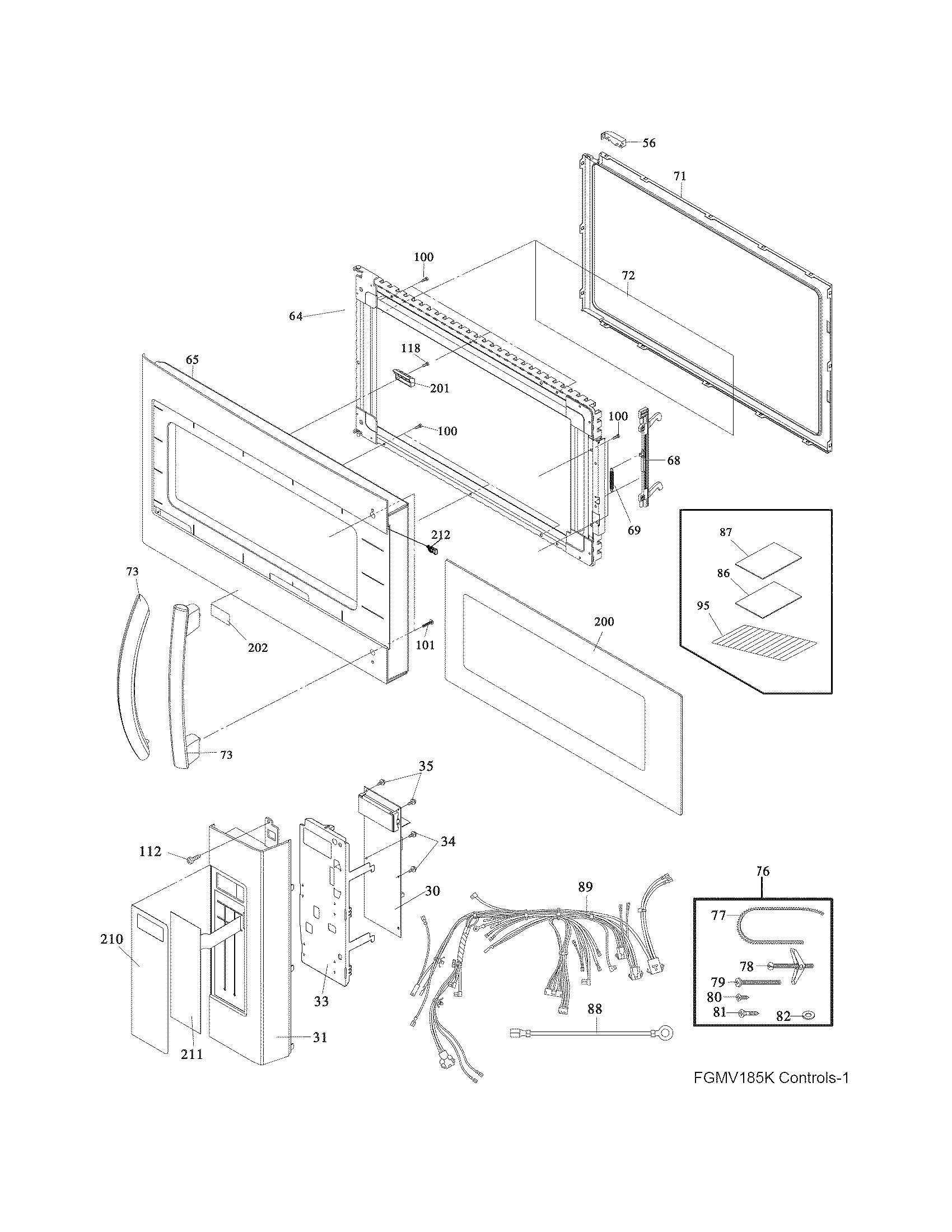 Control panel,door,misc.