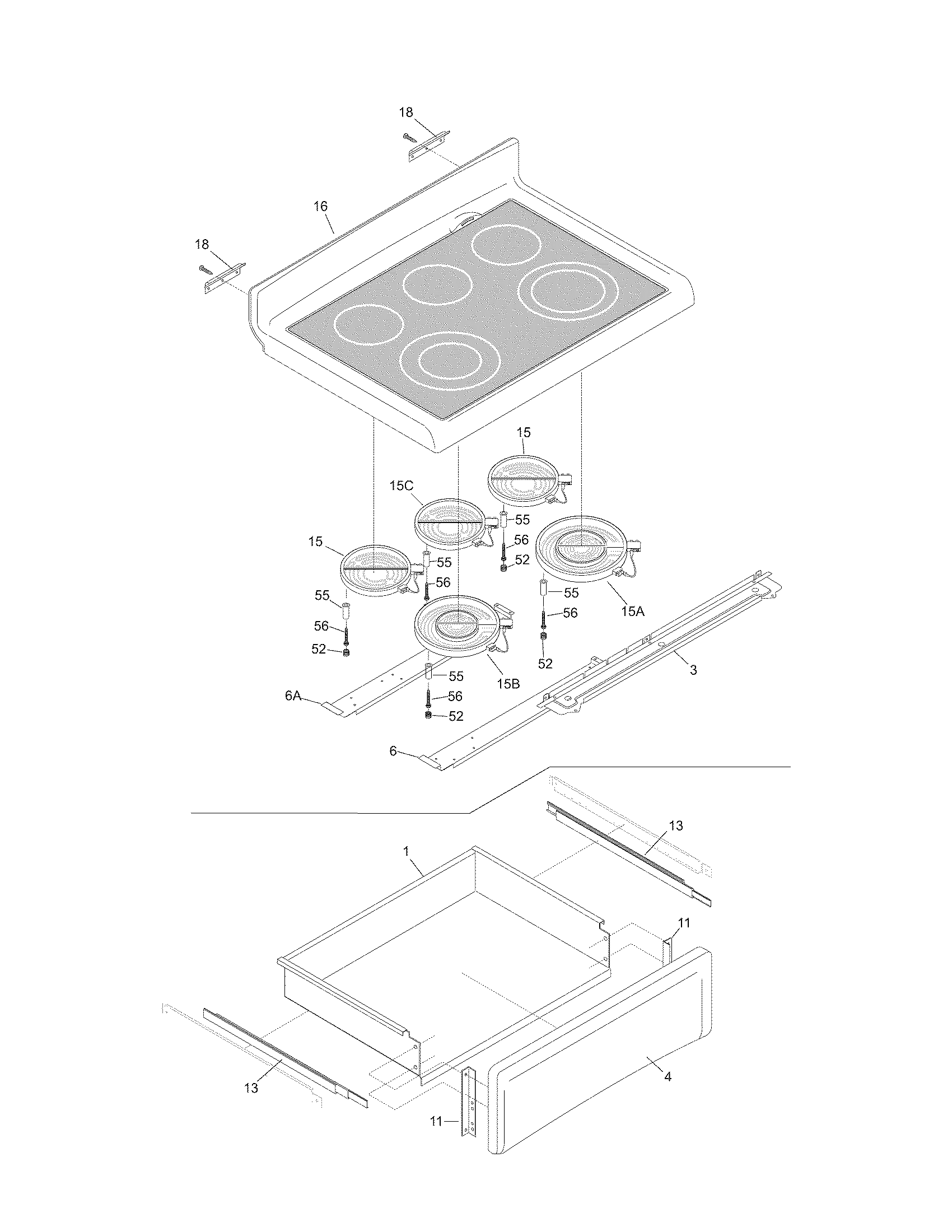 Top/drawer