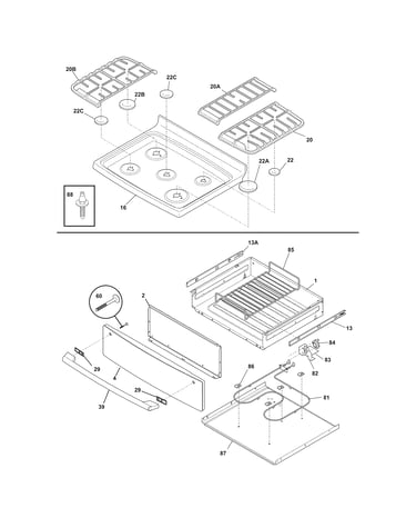 Top/drawer